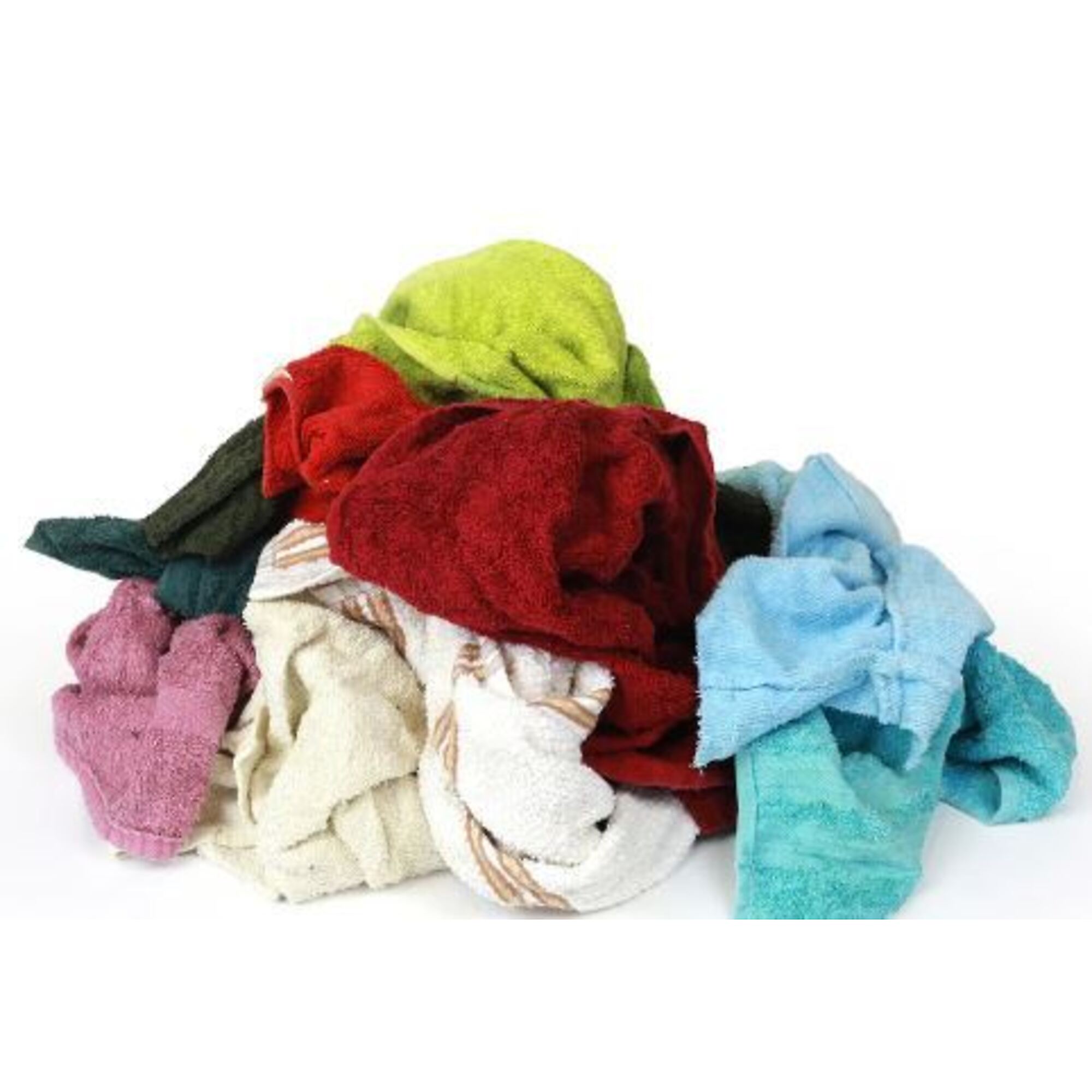 Carolina Textiles Terry Cloth Rags, 14in.L, Cotton, 50-Lb. 250-Pk., Model# R401-50